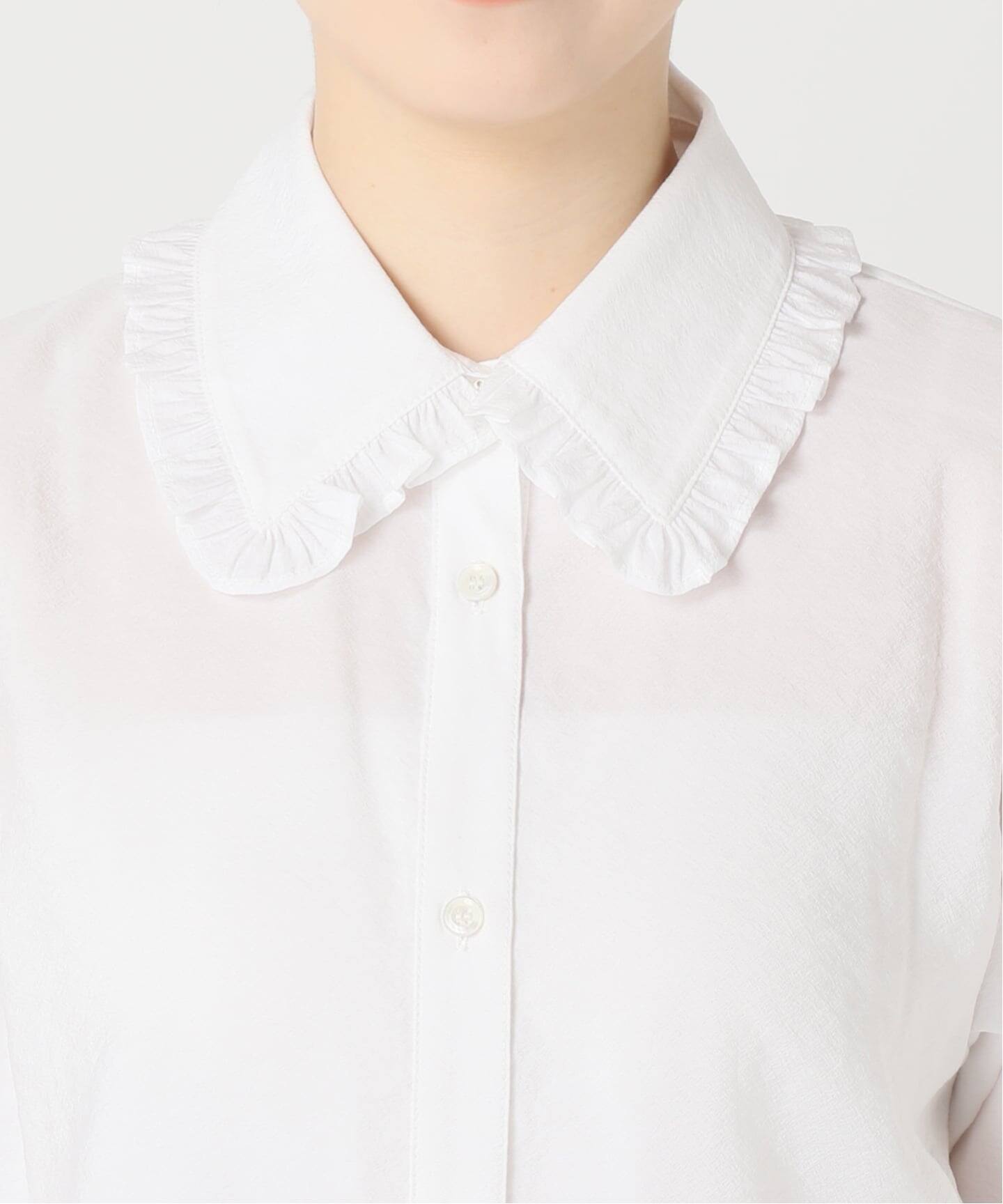 WEB限定 / 追加》フリルカラーブラウス（シャツ／ブラウス）｜Spick