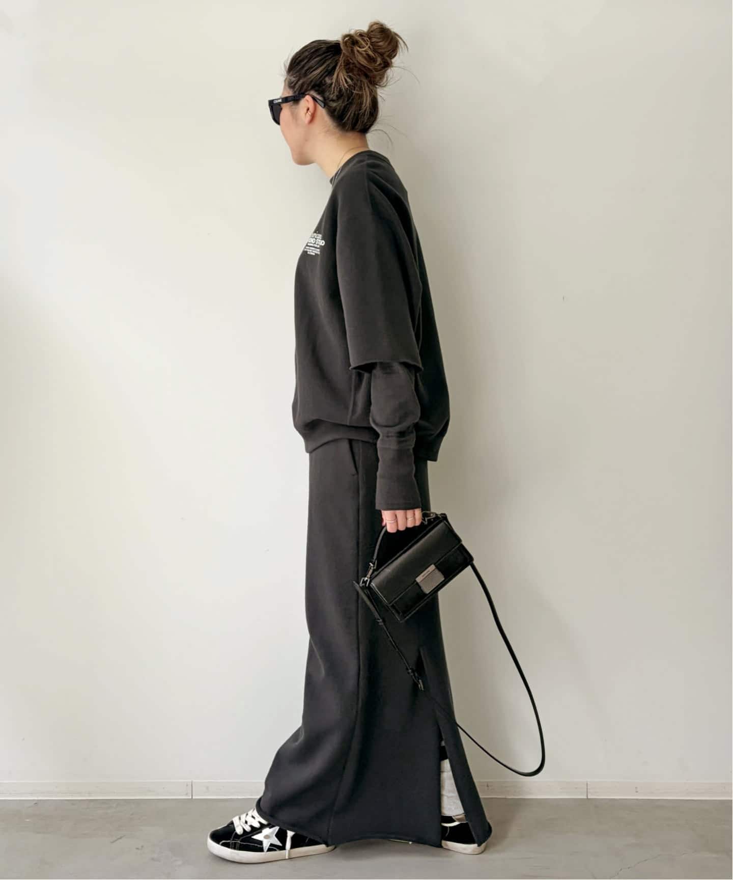 AMERICANA/アメリカーナ】 HALF SLEEVE SWEAT（スウェット）｜L