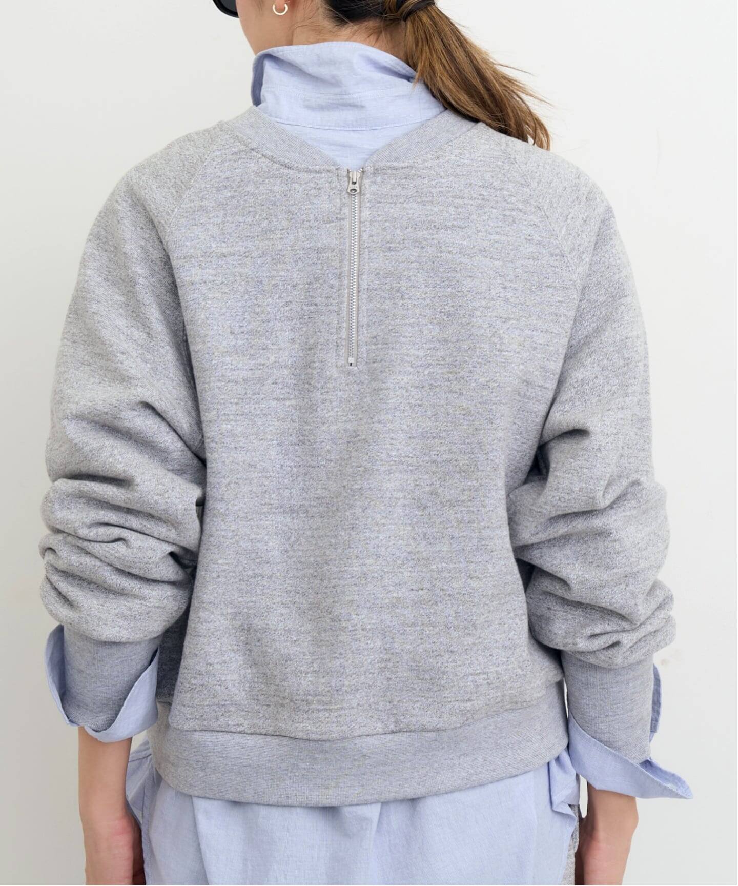 AMERICANA/アメリカーナ】 BACK ZIP SWEAT（スウェット）｜L