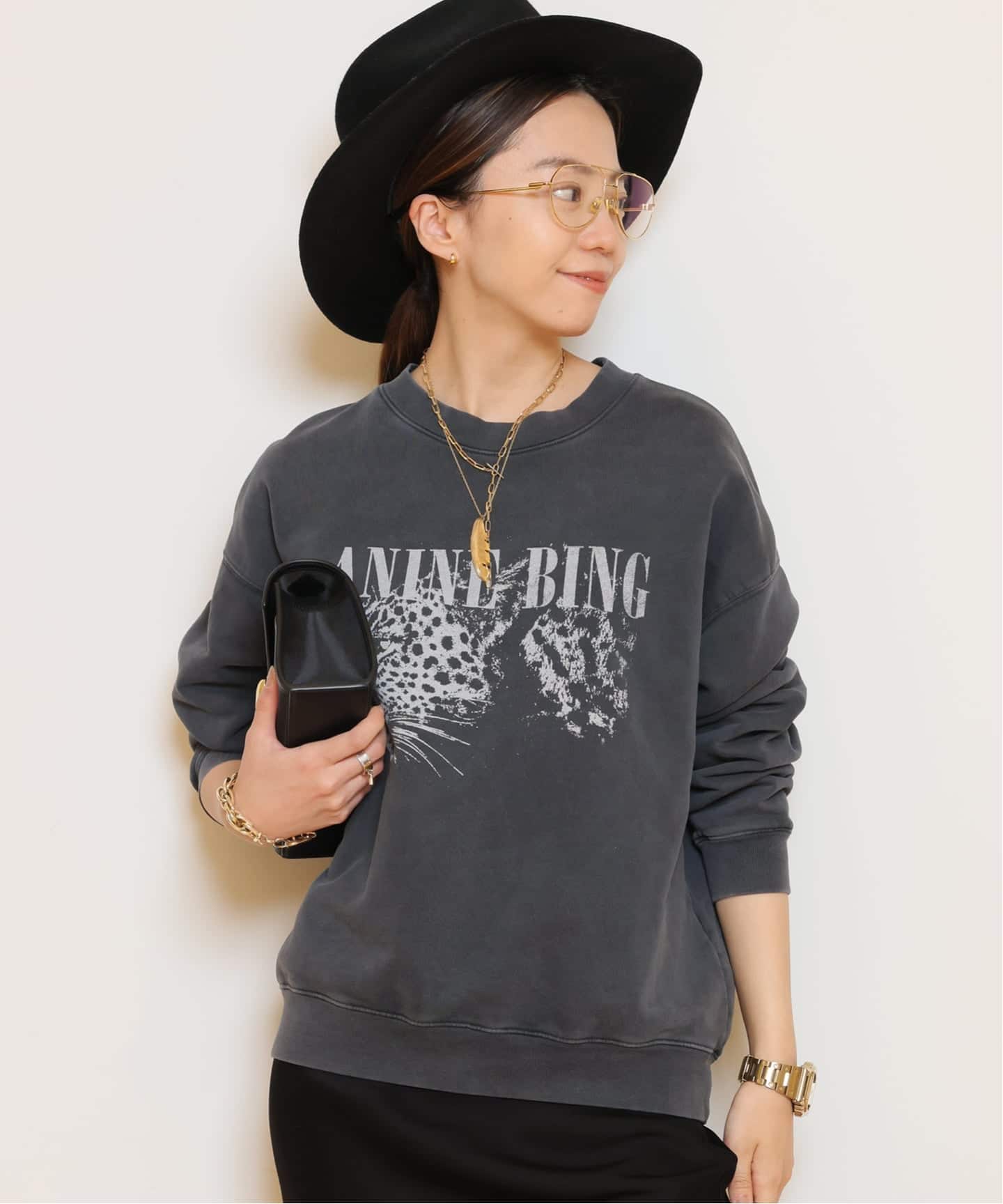 ANINE BING/アニン ビン】 LEOPARD スウェット（スウェット）｜MUSE de