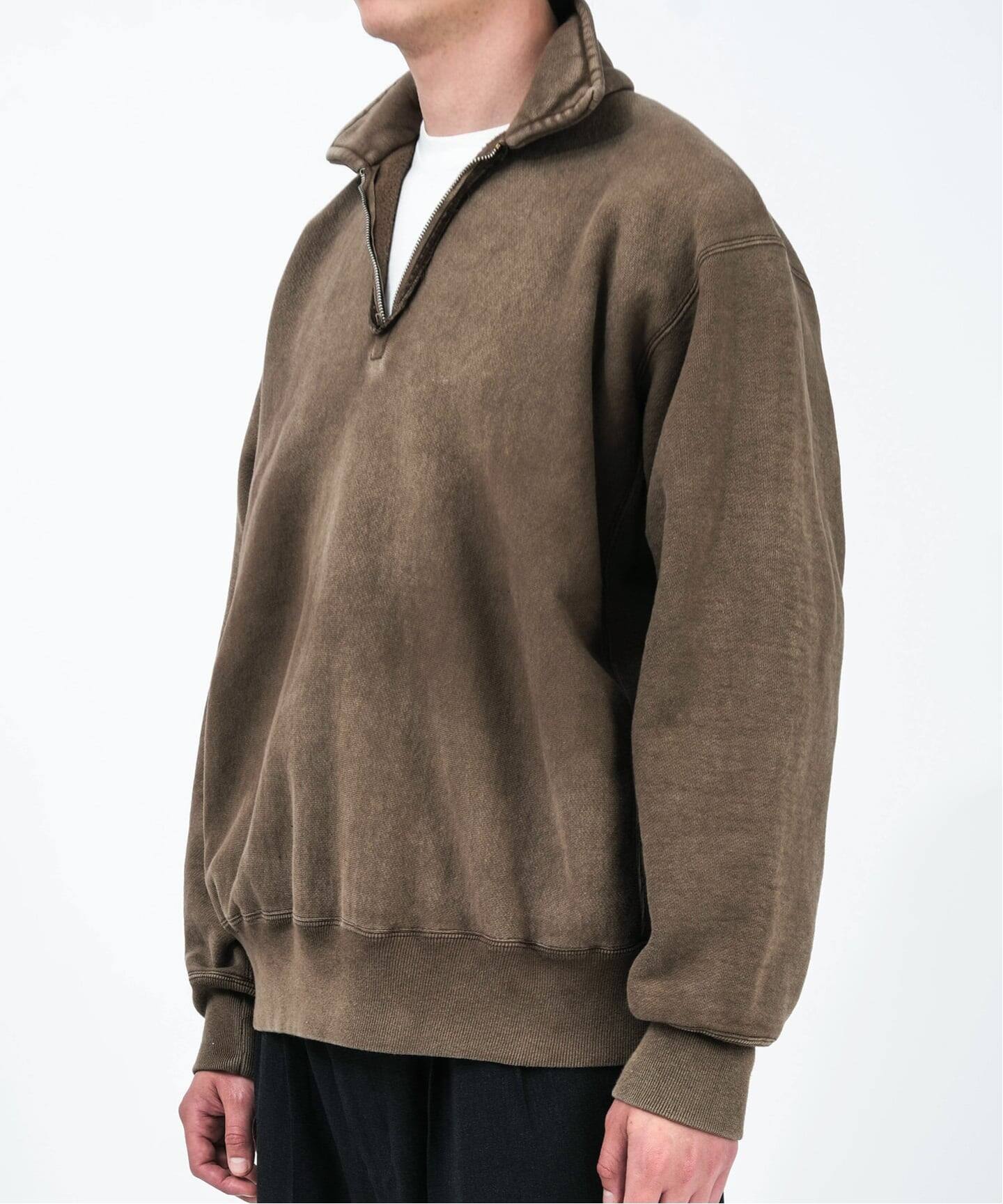 A.PRESSE/アプレッセ】Vintage Half Zip Sweatshirt（スウェット）｜L