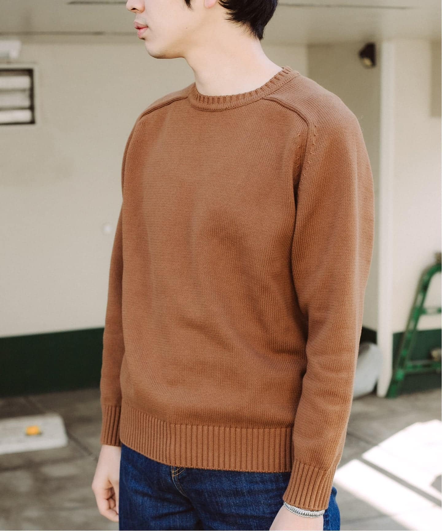 LE / エルイー】 cotton crew knit/ニット（ニット／セーター）｜L