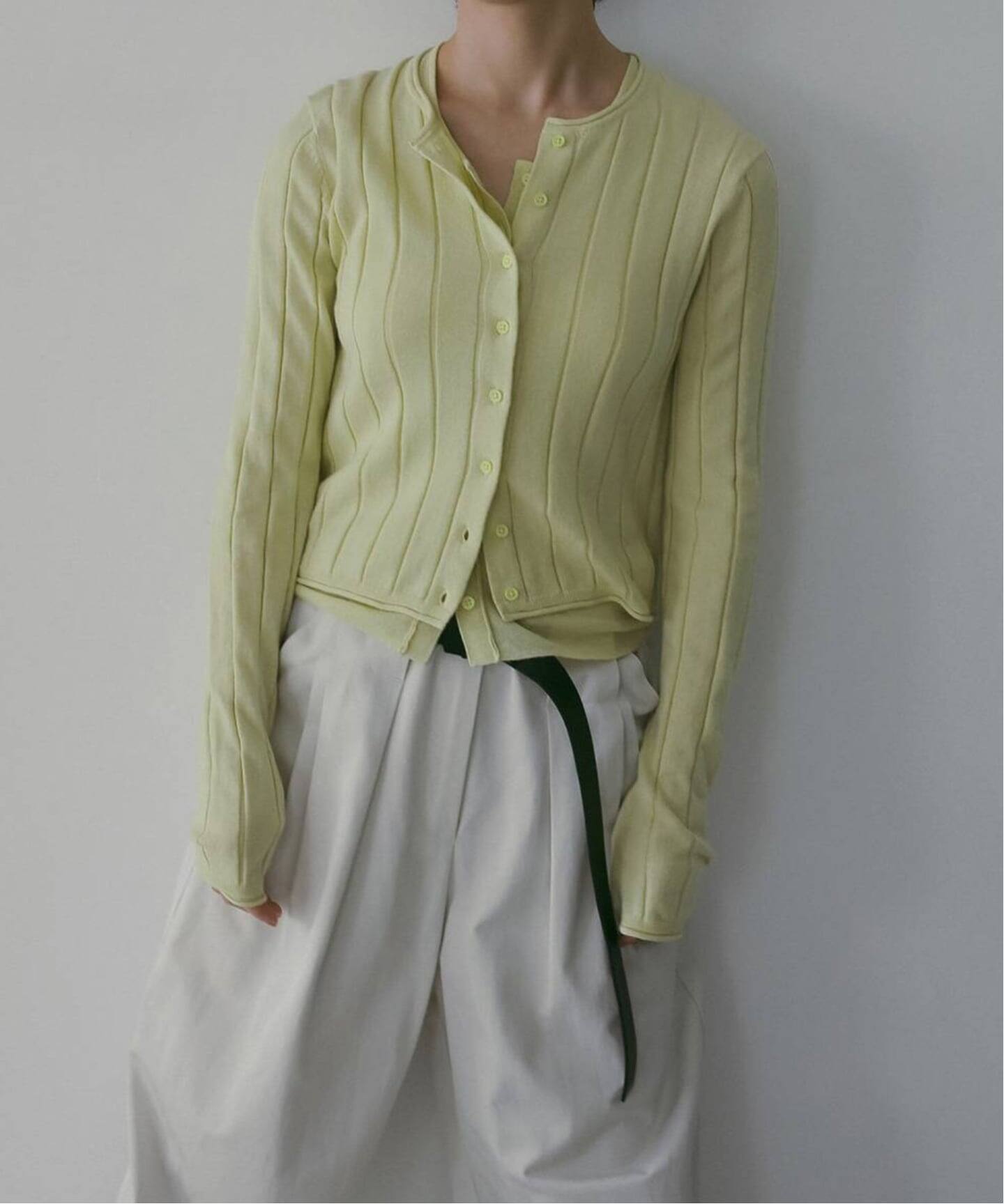 anuke Cotton Layered Cardigan（カーディガン）｜BOICE FROM