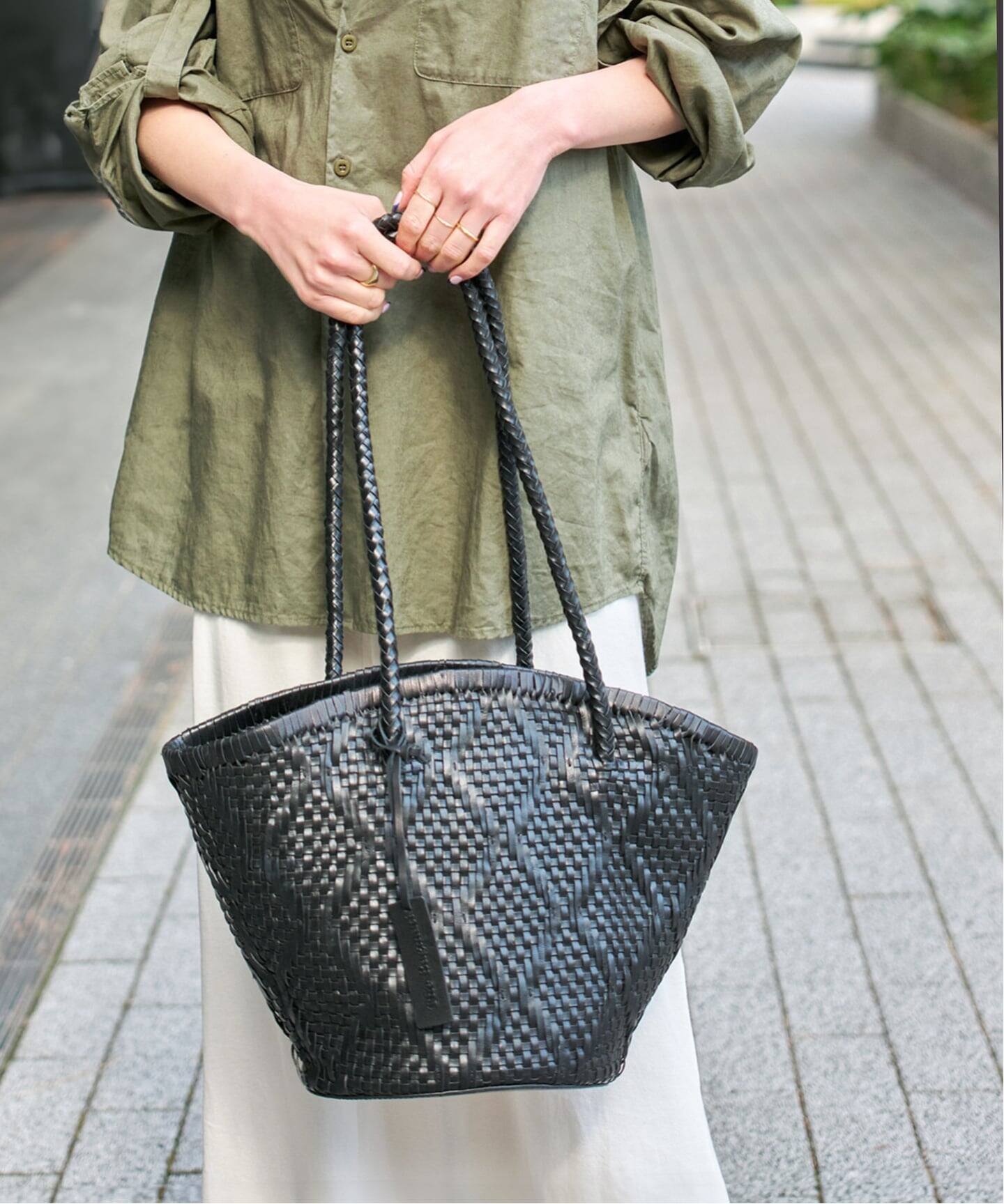 追加予約》Bagmati/バグマティ レザーメッシュバッグ（トートバッグ