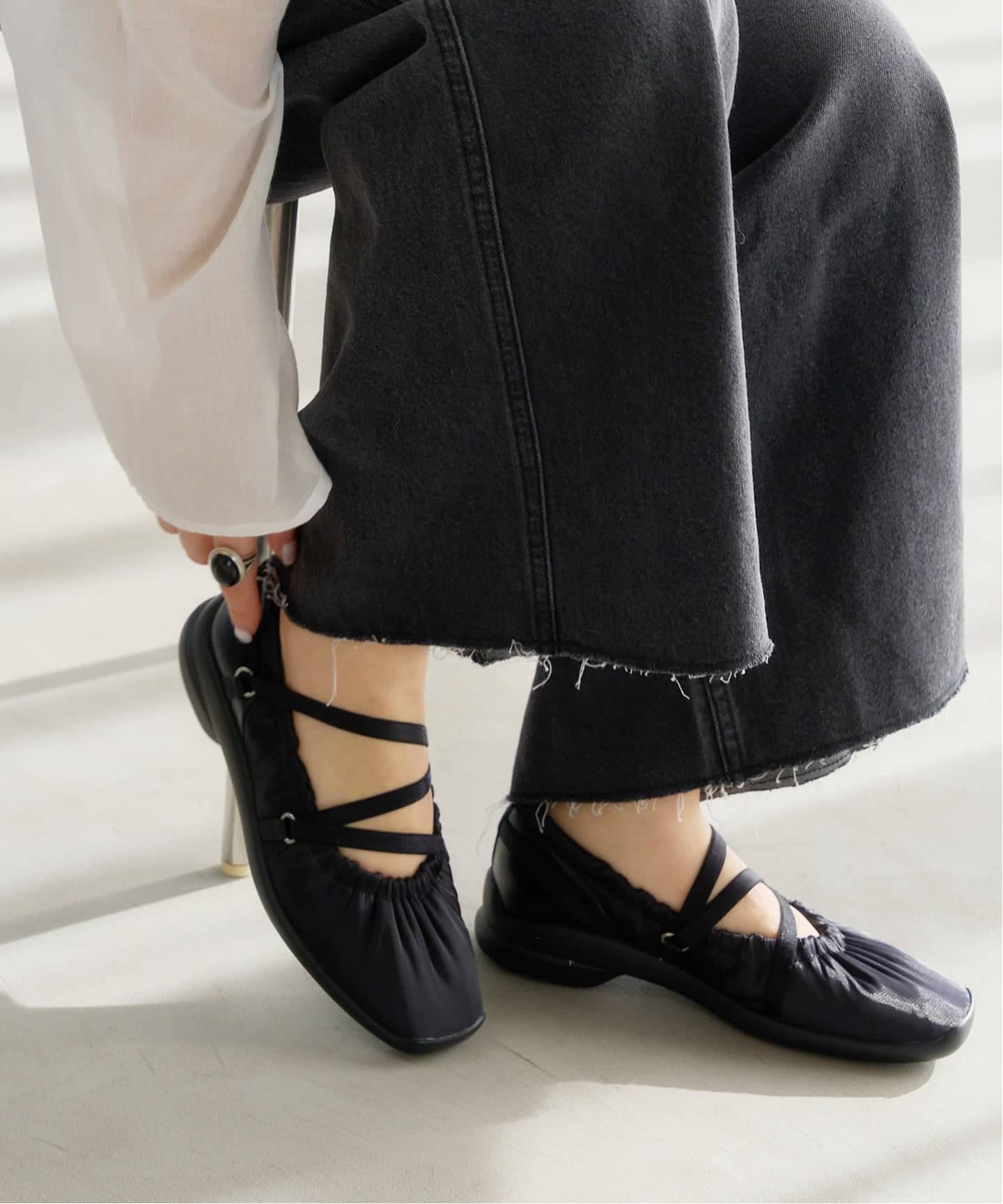 追加》Lエラスティックスニーカー（スニーカー）｜LE TALON（ル タロン