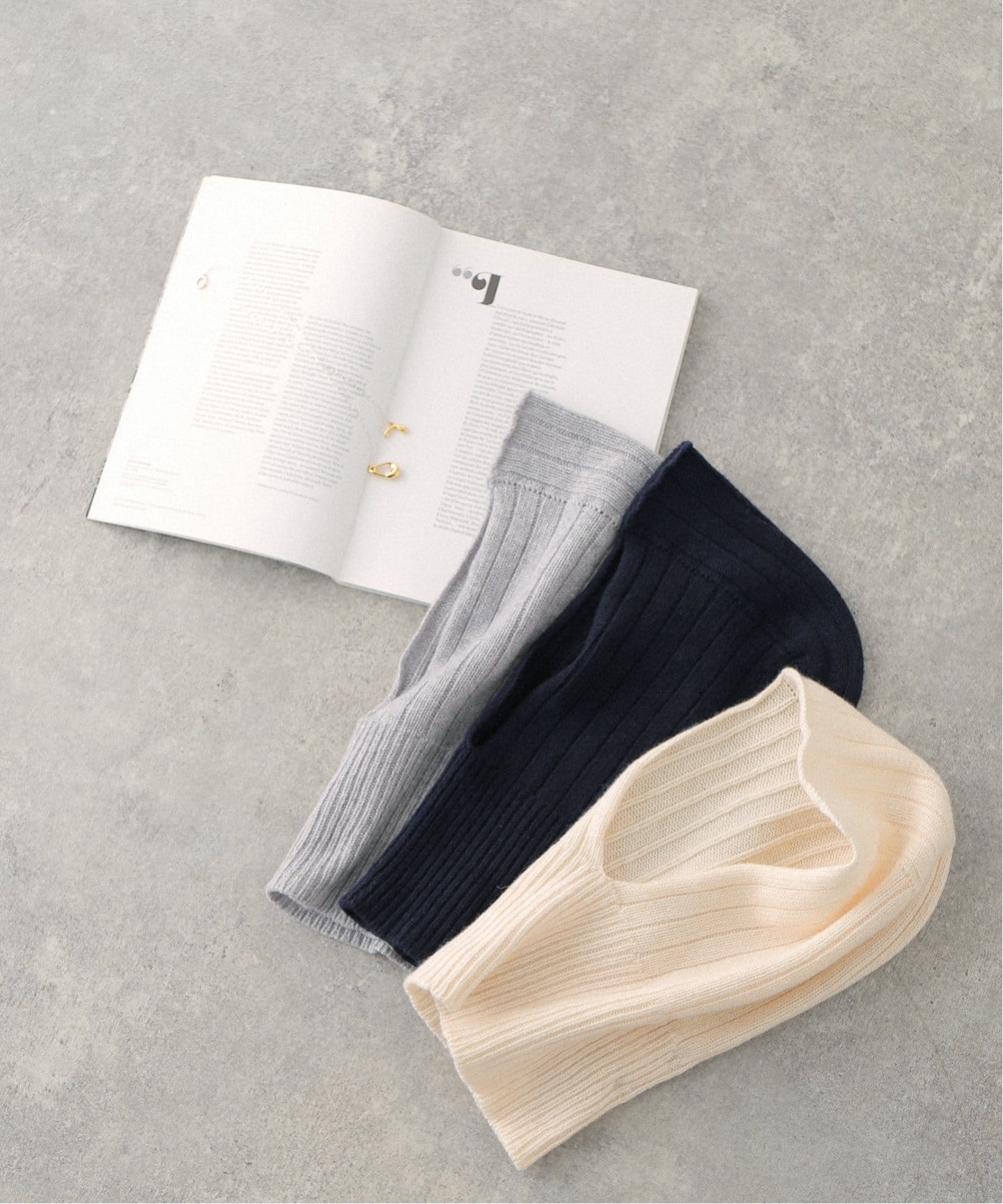 WILLIAM BRUNTON/ウィリアム ブラントン】CASHMERE リブバラクラバ