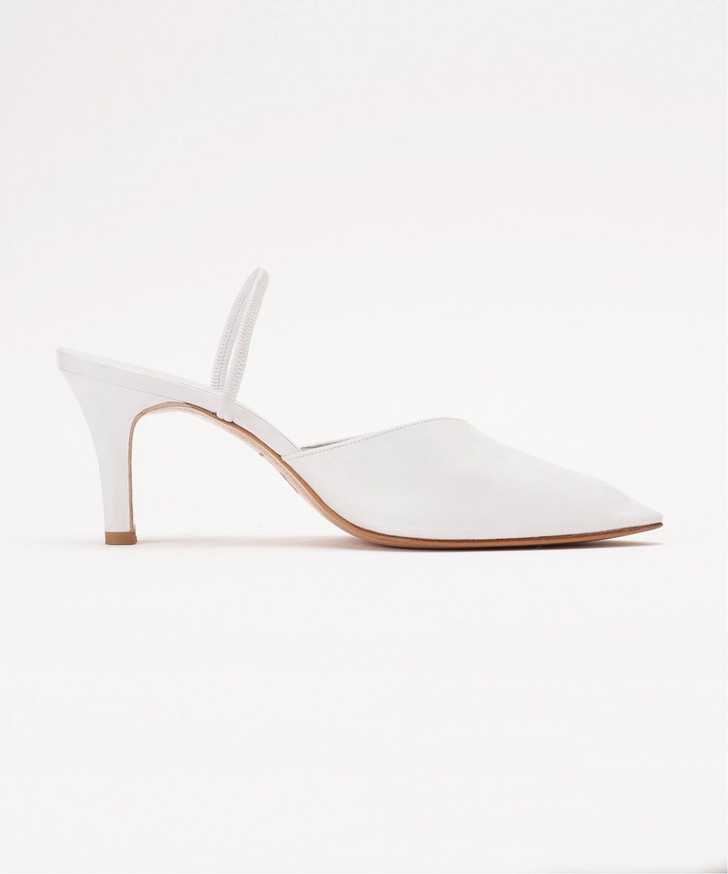 abc ポインテッドトゥ ミュール（ホワイト）（その他シューズ）｜EDIT