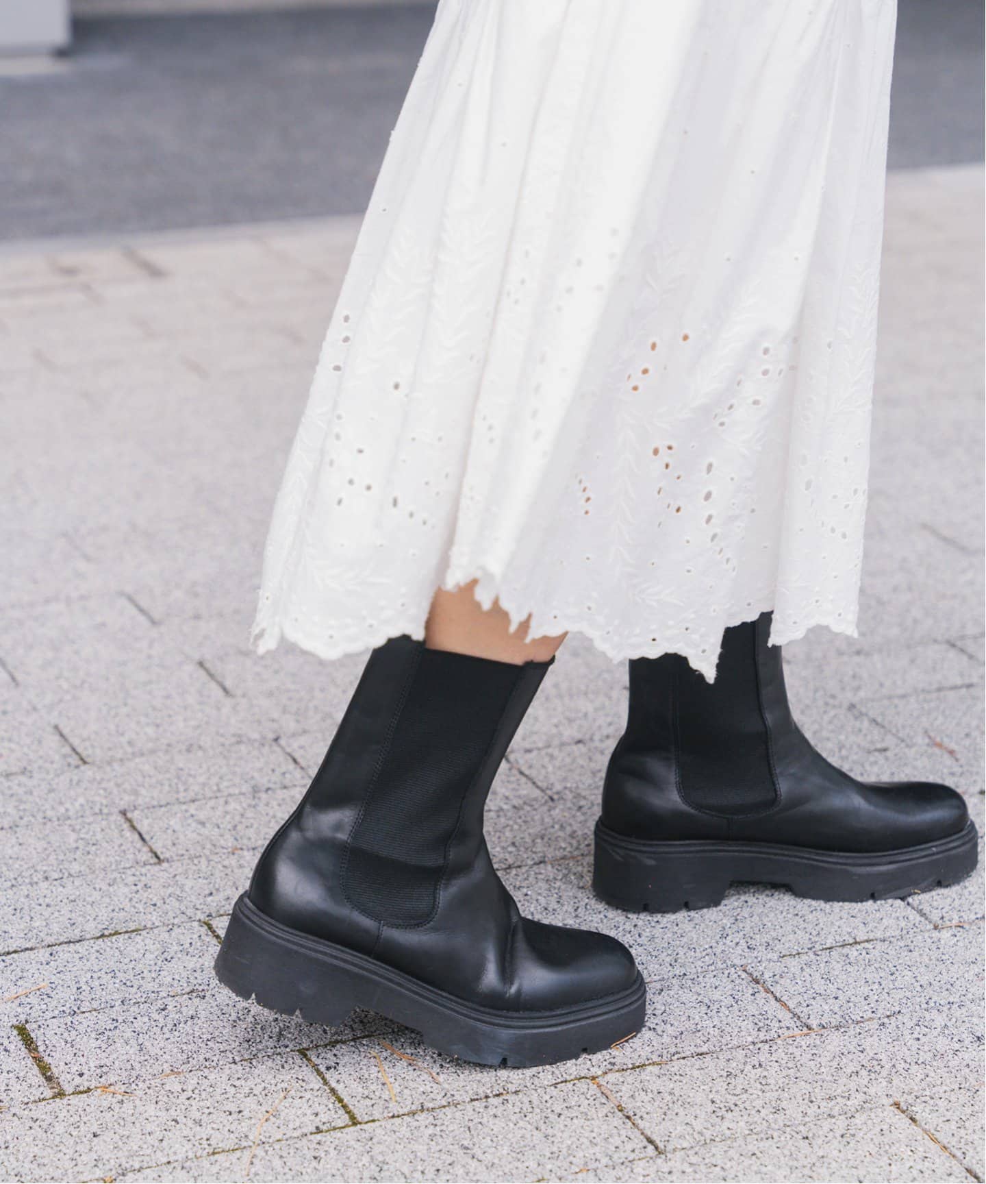 CORSO ROMA 9 / コルソローマノーヴェ】スクエアトゥサイドゴア