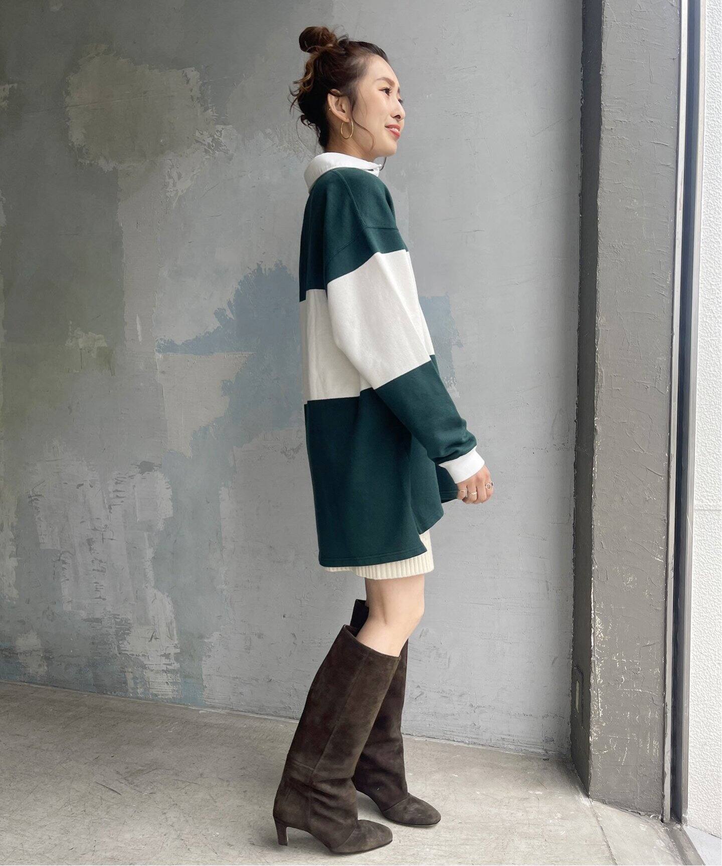 CORSO ROMA 9 / コルソローマノーヴェ】スエードヒールロングブーツ