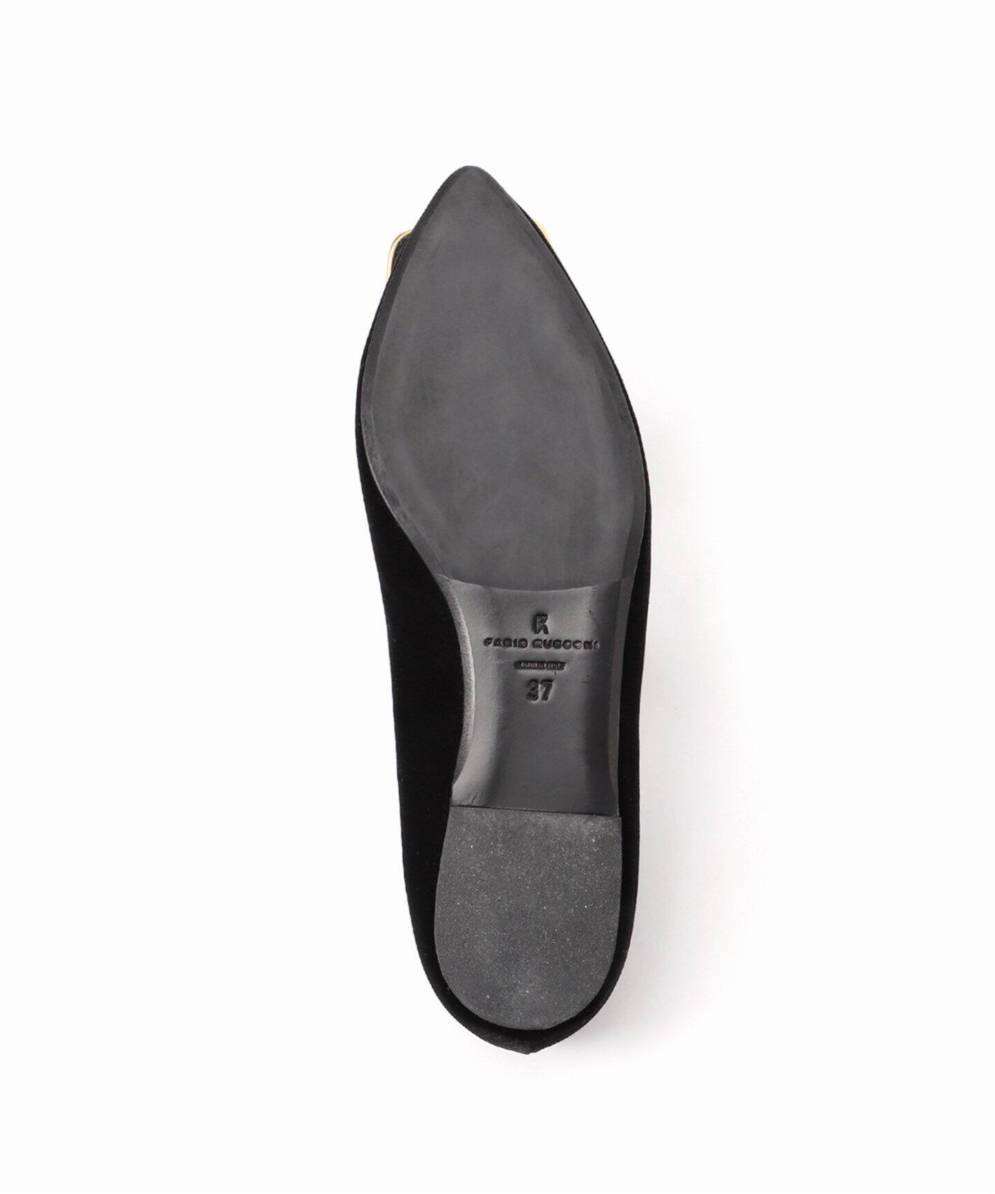 FABIO RUSCONI / ファビオルスコーニ】ベロアフラットシューズ