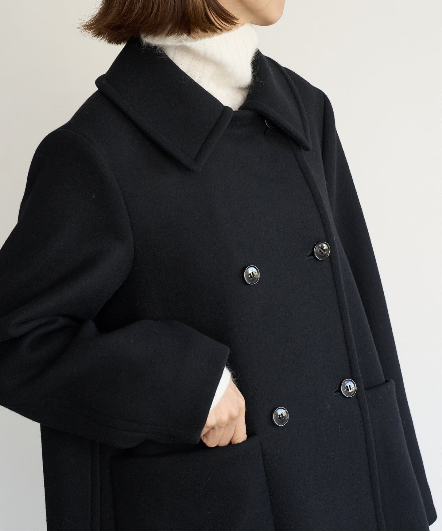 メルトンW前 Aラインコート（その他ブルゾン／アウター）｜IENA