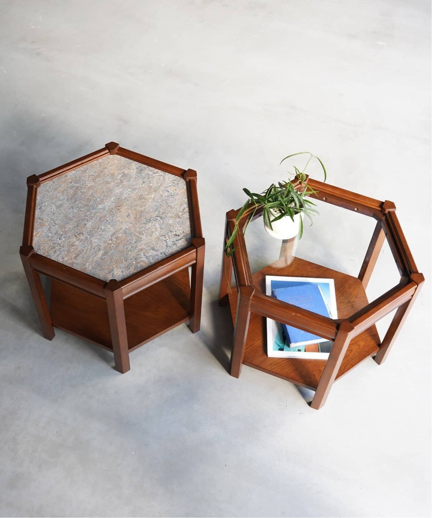 BROOKS HEXAGON TABLE ガラス ブルックスヘキサゴンテーブル（テーブル