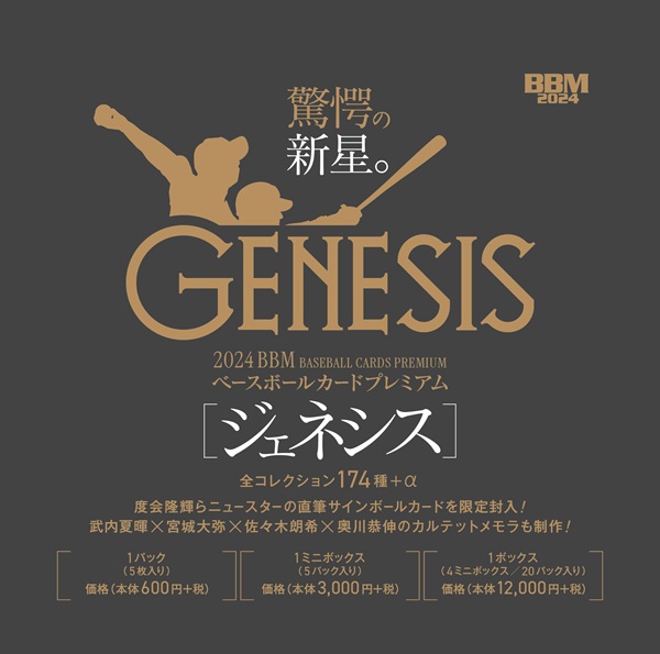 BBM BASEBALL CARDS PREMIUM 2024「GENESIS/ジェネシス」 | BBM