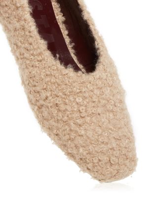 STAUD Women's Fluff Faux Shearling Ballet Flats | Bloomingdale's