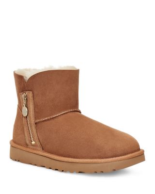 UGG® Women's Bailey Zip Shearling Lined Mini Boots | Bloomingdale's