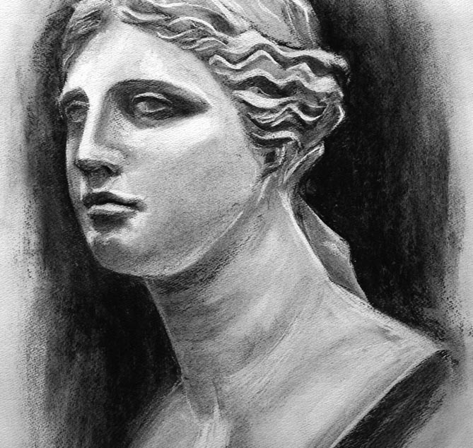 木炭画【基礎科】 | マサモードアカデミーオブアート Masa Mode