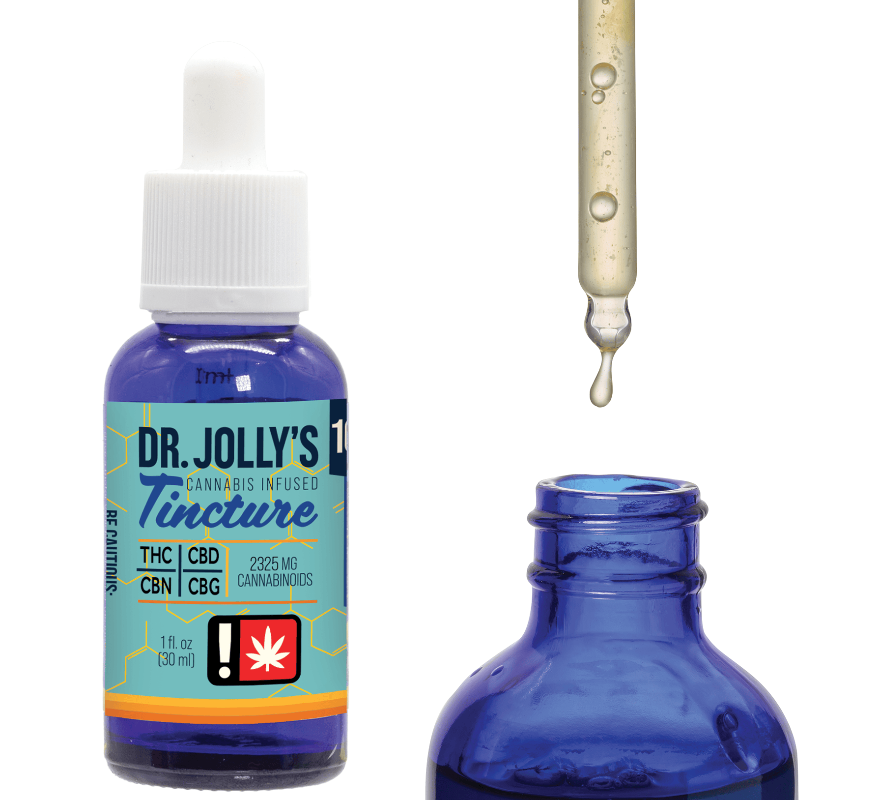 Dr. Jolly's Tincture | 10:10:10:1 CBD:CBG:CBN:THC | Hippy Trip