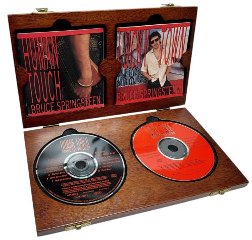 Bruce Springsteen Human Touch / Lucky Town - Wooden Box Set UK CD