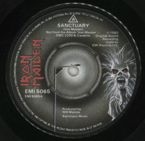 Iron Maiden Sanctuary - Censored P/S - EX UK 7