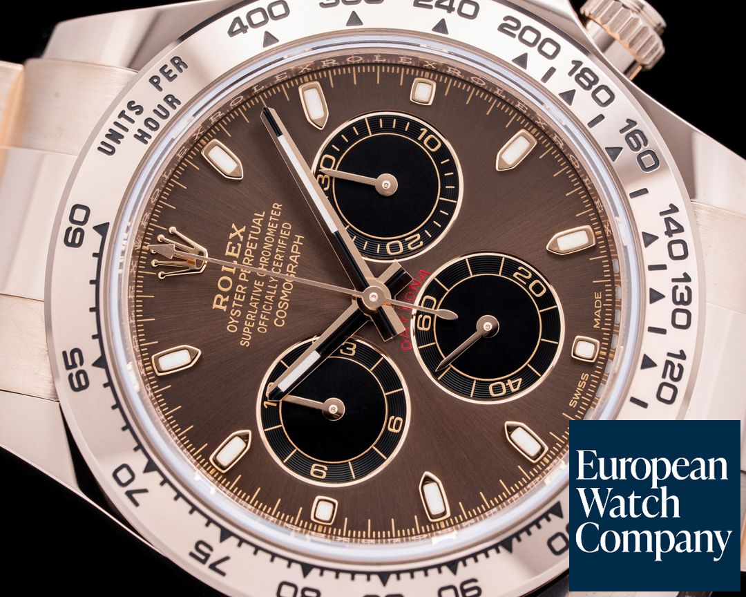 51208) Rolex Daytona Everose 116505 Chocolate Dial 18K Rose Gold