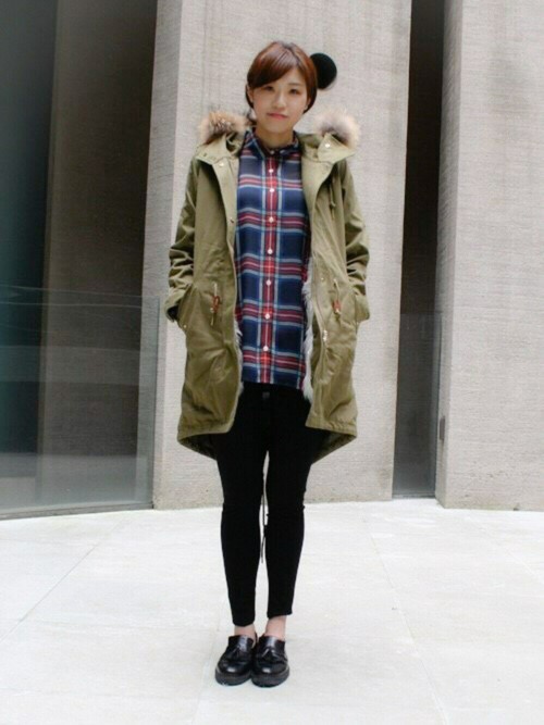 Yos】フレッドペリー モッズコート ユニオンジャック カーキM Yos