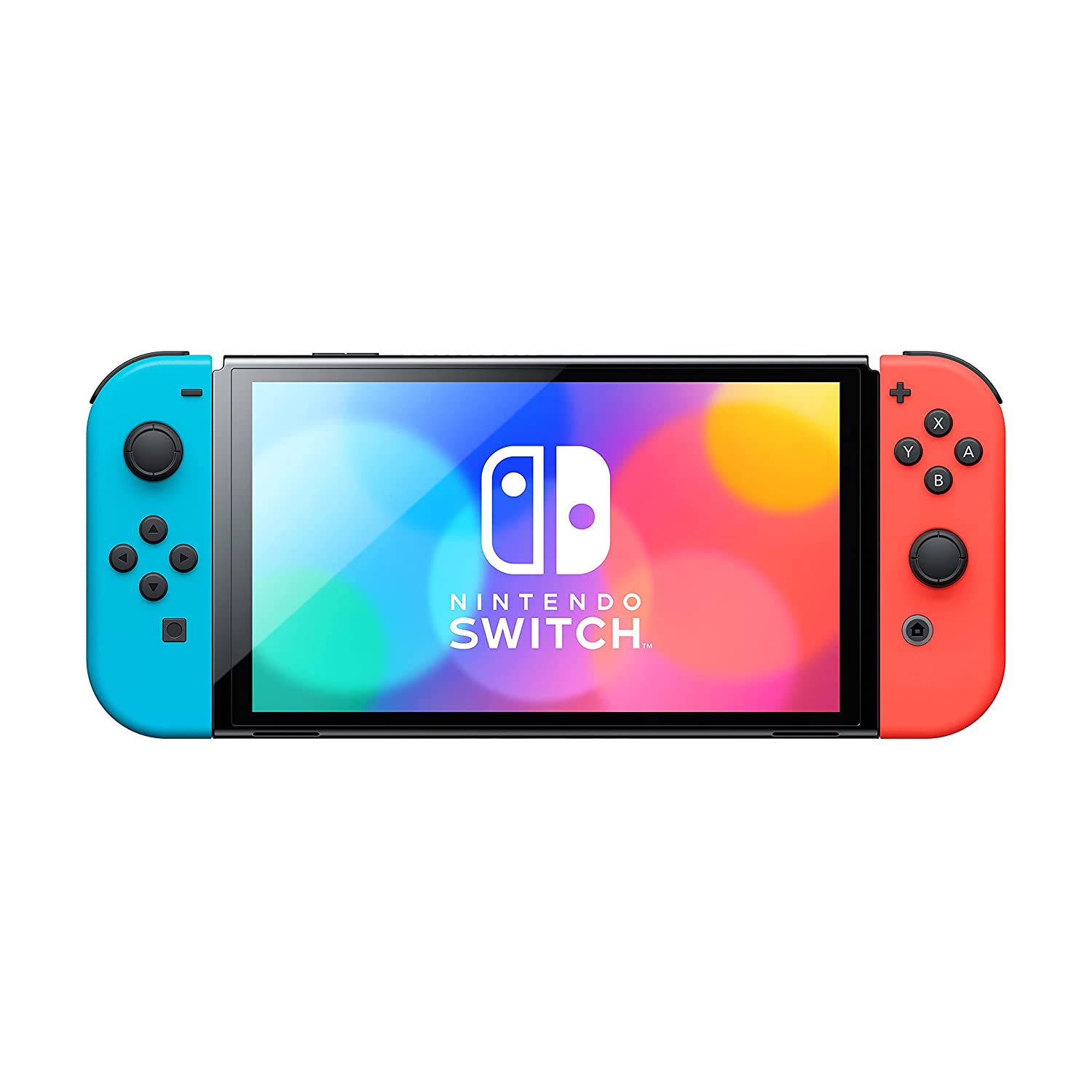 Nintendo Switch OLED with Neon Red & Neon Blue Joy-Con - Japan