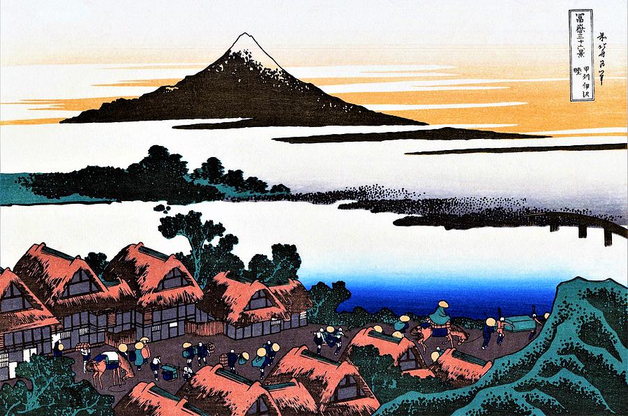 Top Quality Art - Mt FUJI36view-Koshu Isawa sunset Painting by