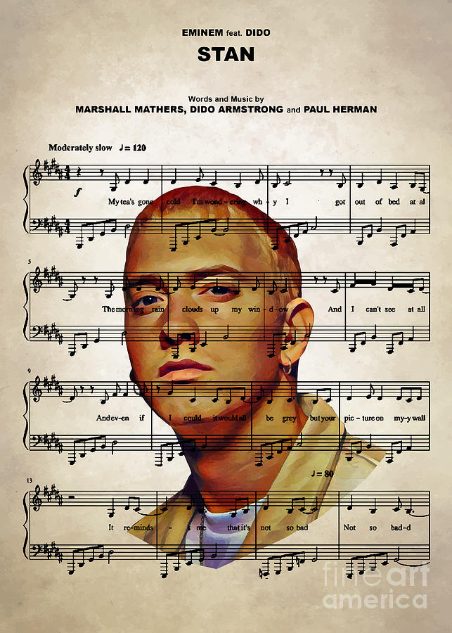 Eminem - Stan Digital Art by Bo Kev - Fine Art America