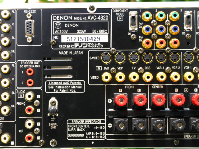 AVC-4320 DENON - HiFi-Do McIntosh/JBL/audio-technica/Jeff Rowland