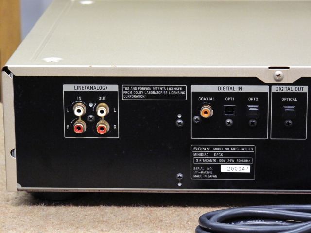 MDS-JA30ES SONY - 中古オーディオ 高価買取・販売 ハイファイ堂
