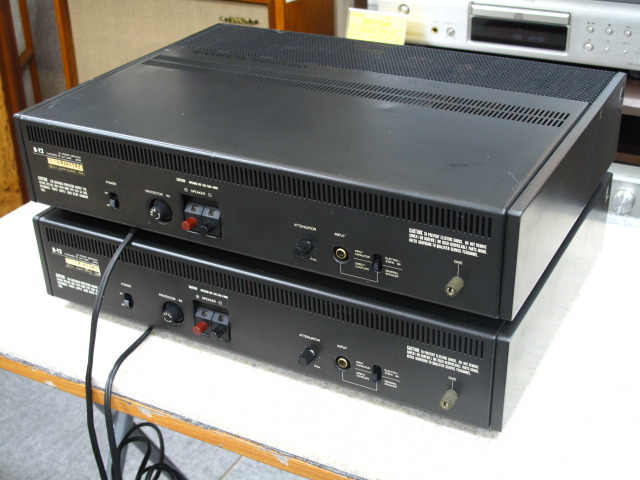 2台セット LUXMAN ラックスマン マニュアルパワーアンプ B-12 2台