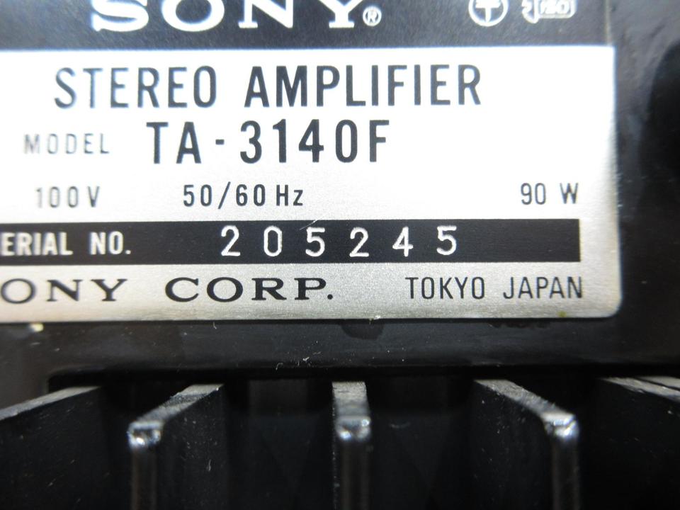 TA-3140F SONY - 中古オーディオ 高価買取・販売 ハイファイ堂