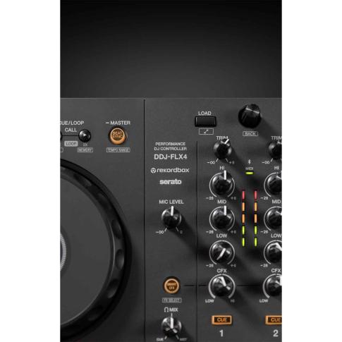 Pioneer DJ DDJ-FLX4 with PartyBox Rave8 Speakers | IDJNOW