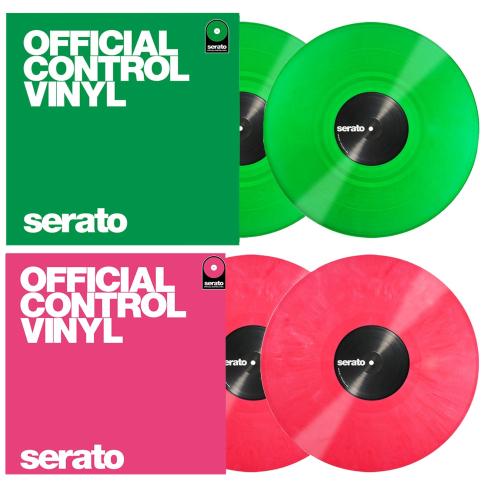 Serato Green and Pink 12” Control Vinyl Package | IDJNOW
