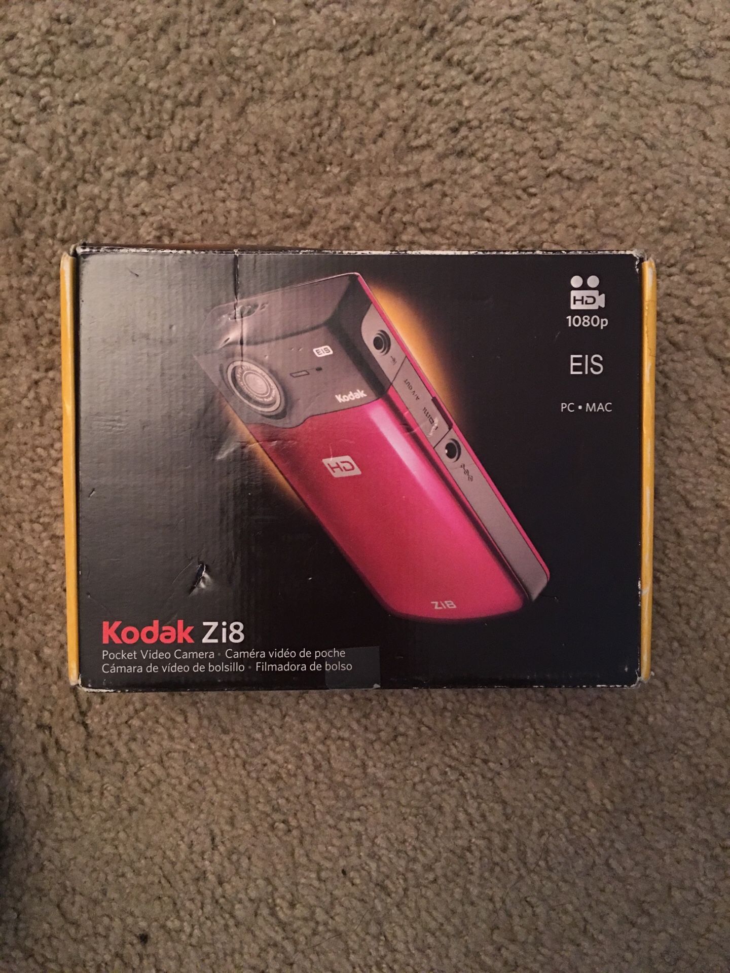 Kodak ZI8 HD ビデオカメラ ラズベリー Kodak ZI8 HD ビデオカメラ