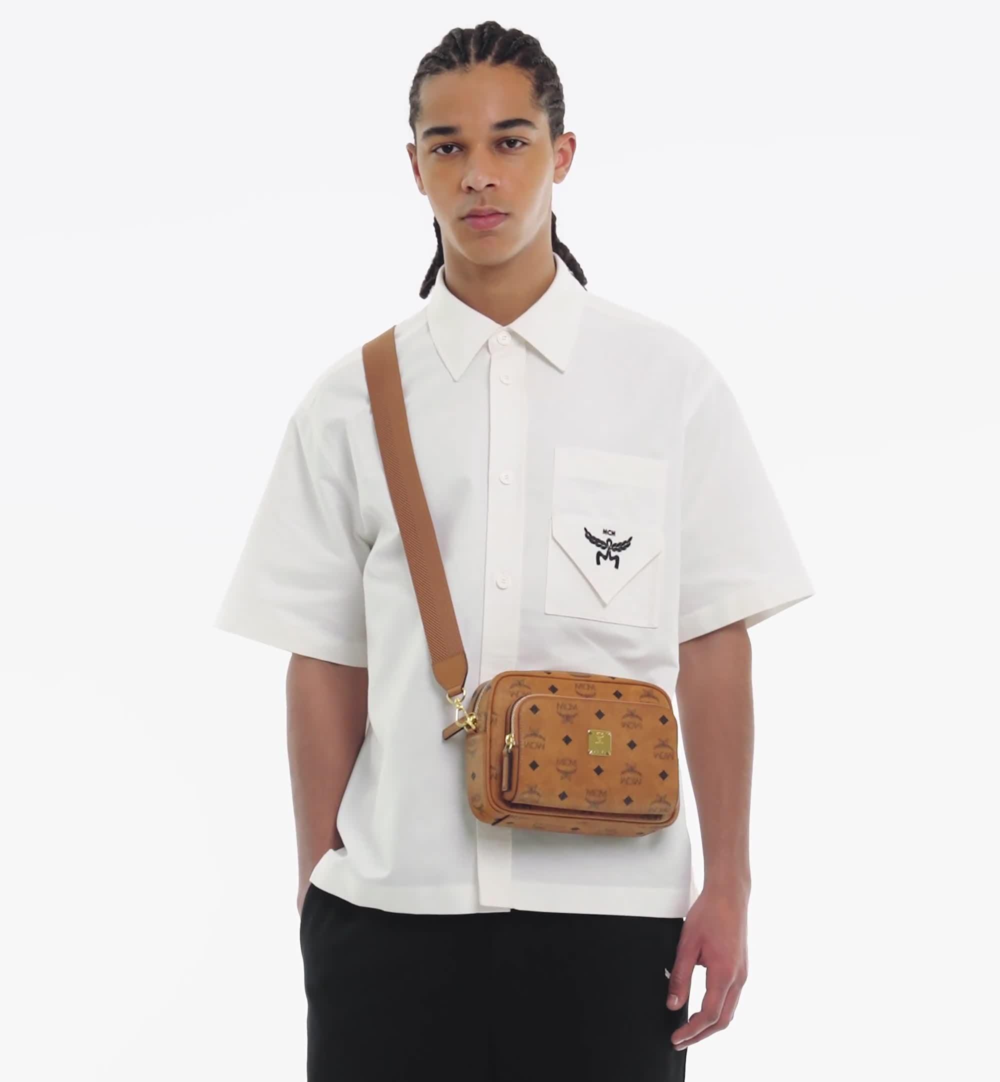 Small Aren クロスボディバッグ - ヴィセトス コニャック | MCM ®JP