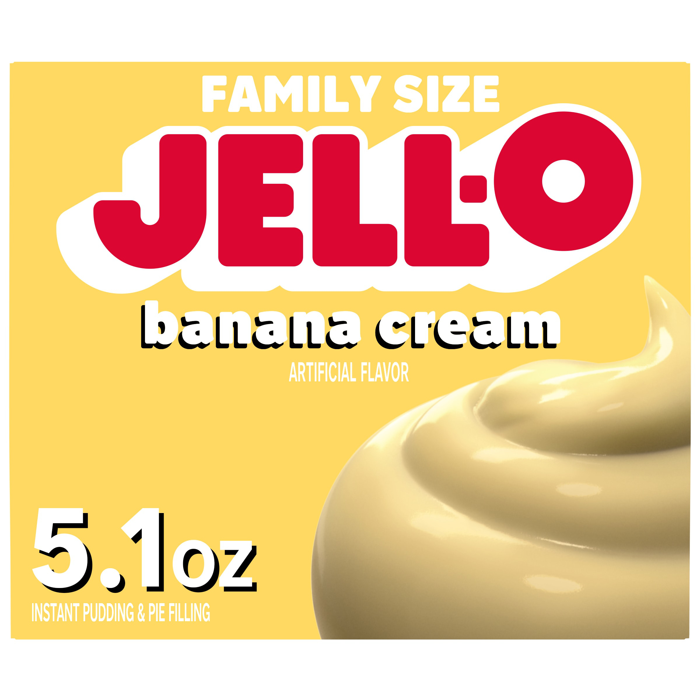 Jell-O Banana Cream Artificially Flavored Instant Pudding & Pie