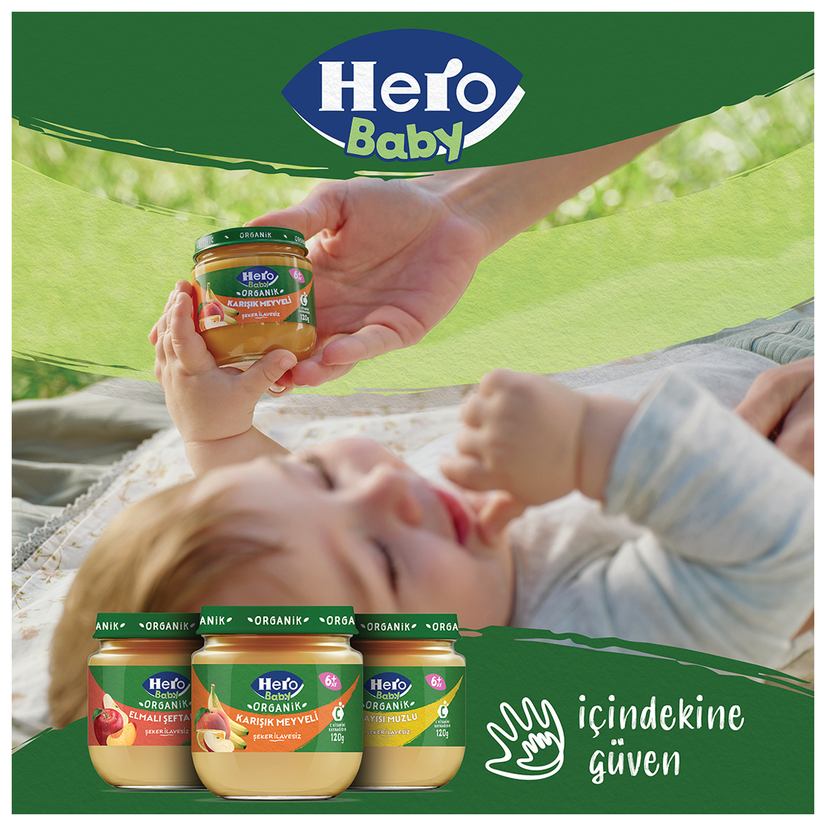 Hero Baby Plus+ Çilekli Yoğurtlu Kavanoz Mama 120G - Migros