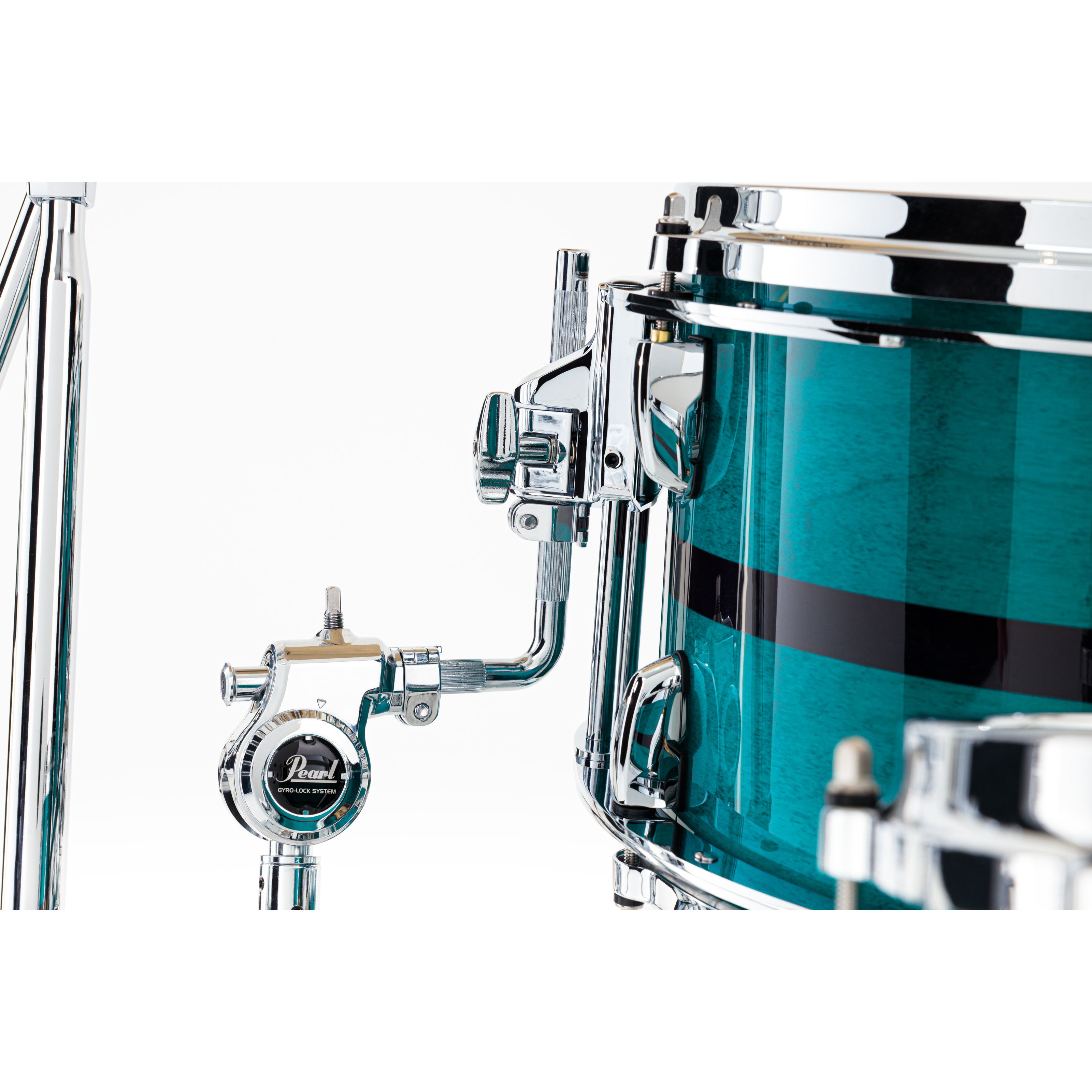 Pearl MP4C943XP-L/C850 Masters Maple Pure Aqua Turquoise Stripe | USA