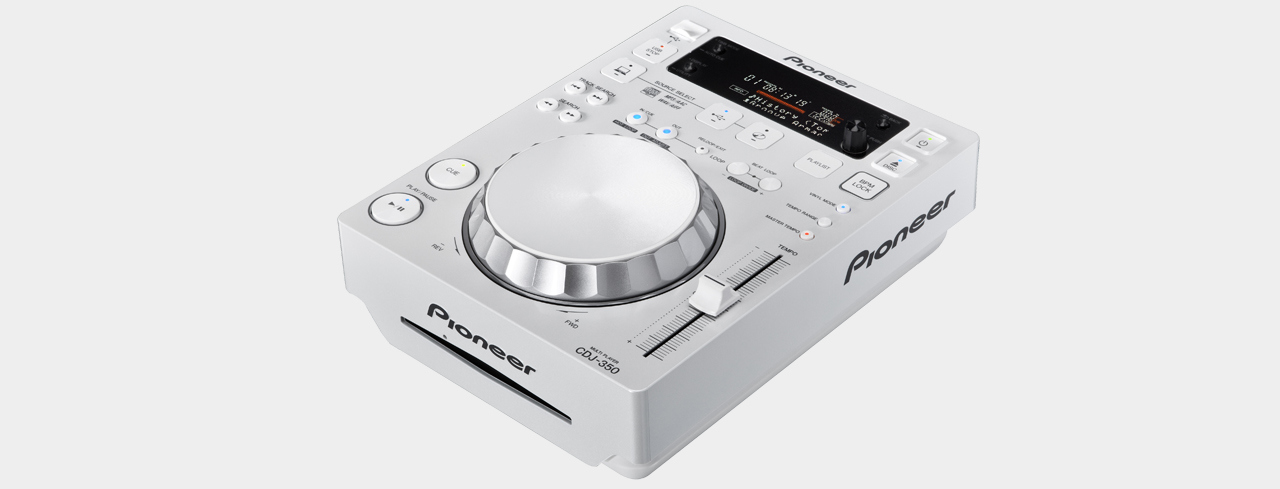 Pioneer DJ CDJ-350-W Digital Multi-Player, White | MUSIC STORE