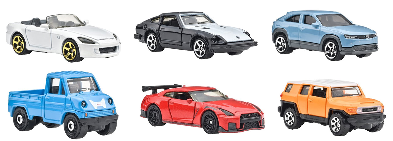 ホンダT360、S130フェアレディZレトロな紙箱入りダイキャスト