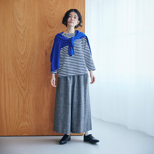 麻とウールツイード ワイドパンツ｜衣料品｜中川政七商店 公式サイト