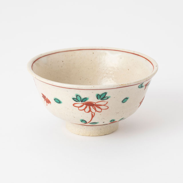 好日茶碗 赤絵花蝶｜食卓の道具｜中川政七商店 公式サイト