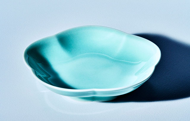 鍋島青磁 高台皿