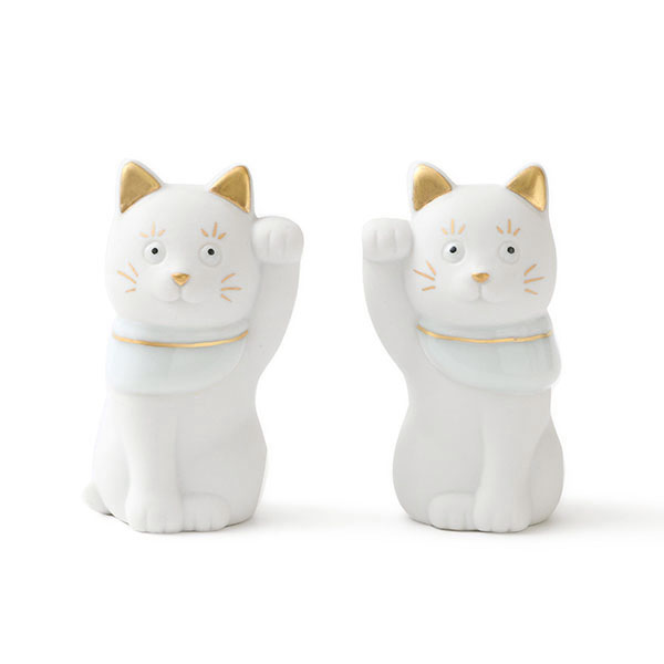 上出長右衛門窯 二寸ちょうえもん招猫 金白｜家を装う｜中川政七商店
