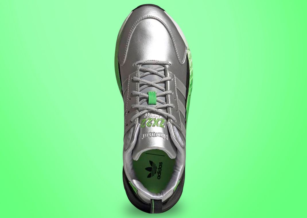Kawasaki And adidas Turn Up The Revs With The ZX22 Silver Metallic
