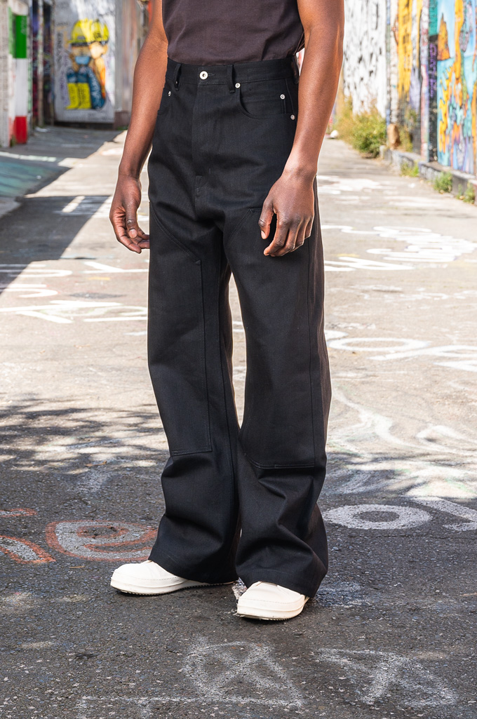 Rick Owens DRKSHDW Geth Jeans - Made In Japan 16oz Black/Black