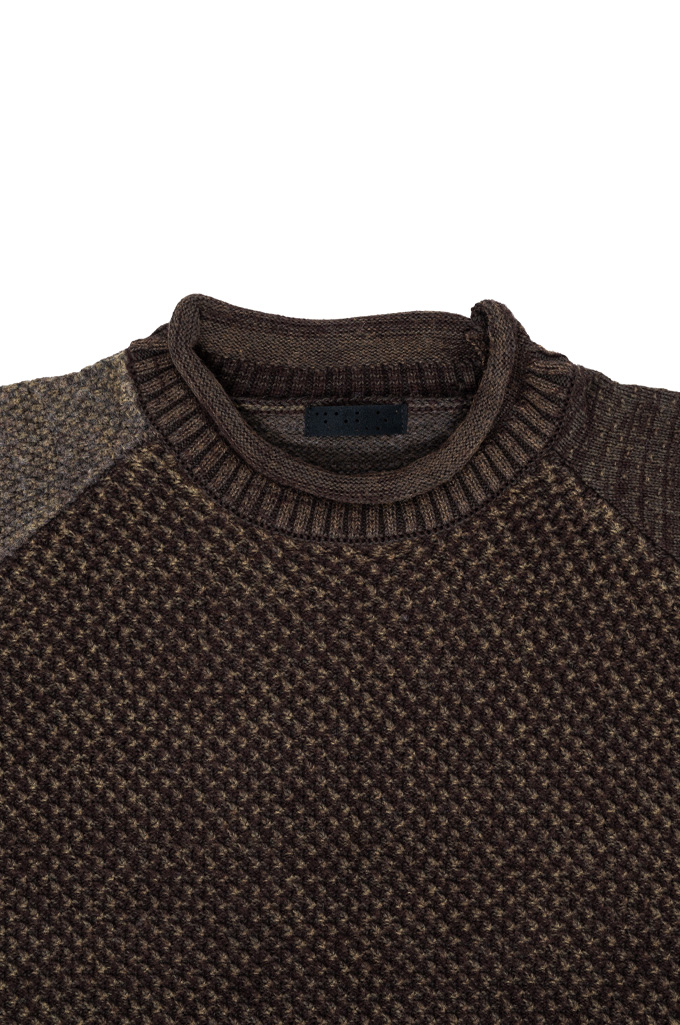 Devoa TIMEWASTING Crewneck Sweater - Sandblasted Wool/Cashmere