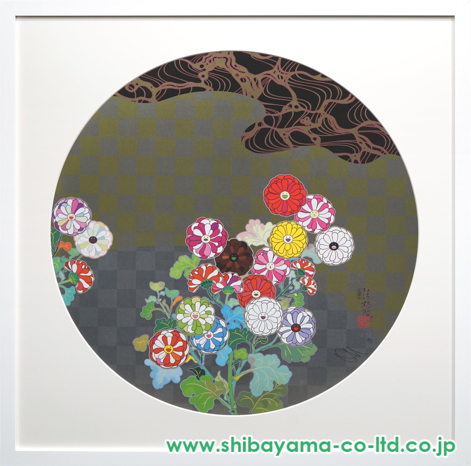 村上隆「光琳のお花と水」オフセットプリント :: 絵画買取・販売