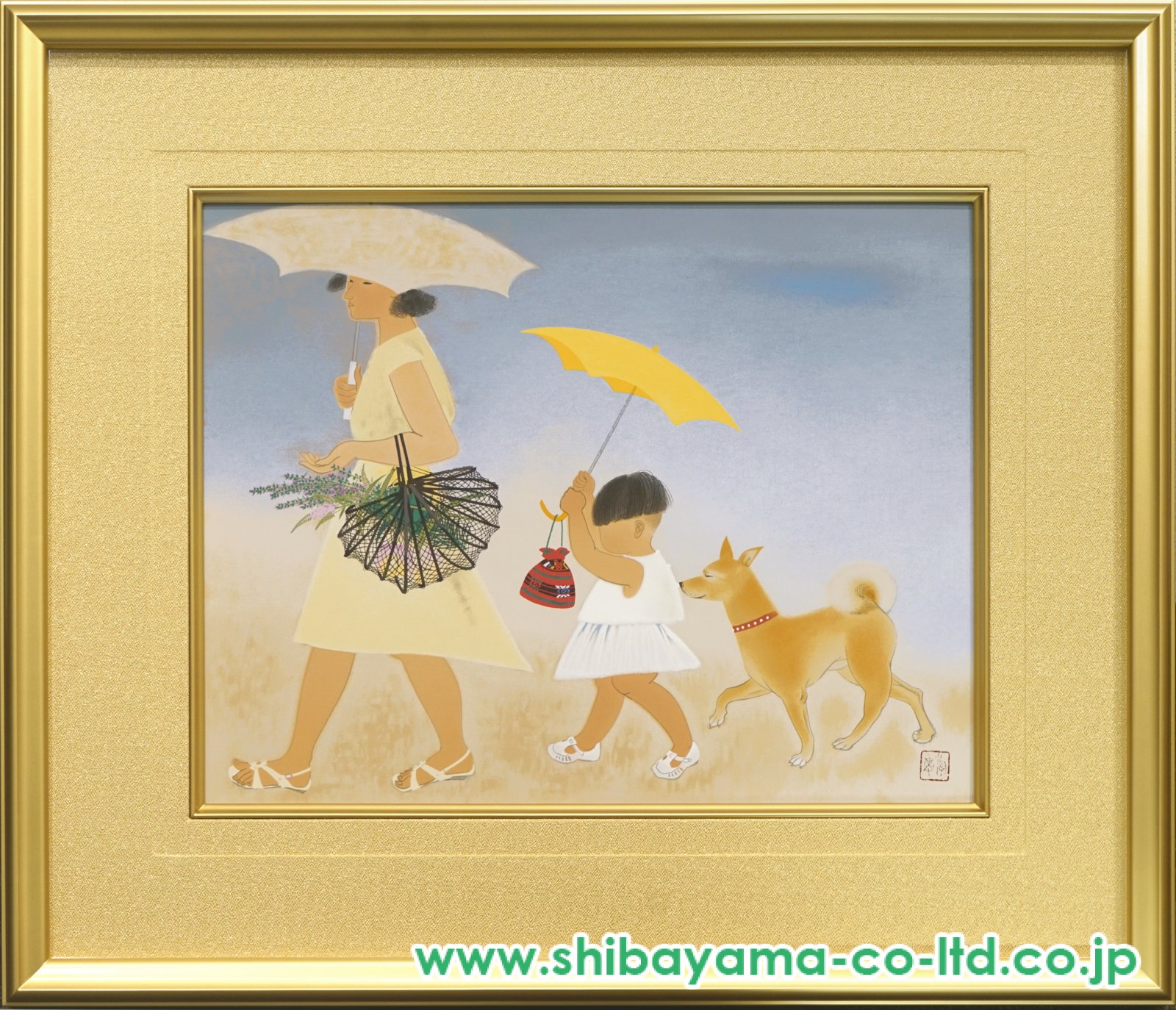 小倉遊亀「径」シルクスクリーン :: 絵画買取・販売 - シバヤマ